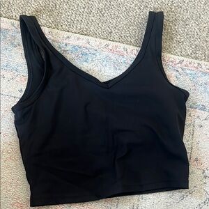Gottex Black V-Neck Top